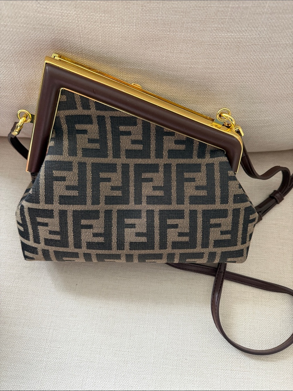 Fendi clutch - canvas material. - Picture 3 of 4